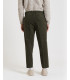 Pantaloni in cotone effetto puntinato