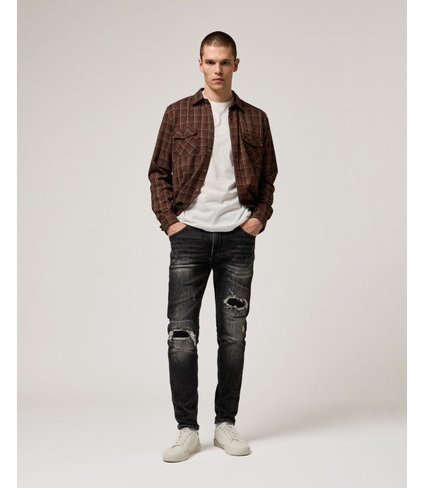 Jeans KEVIN skinny fit rip&repair slavato