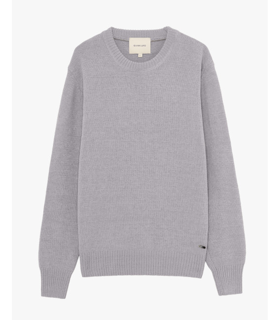 Chenille crewneck sweater