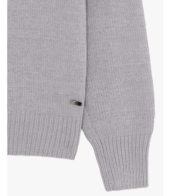 Chenille crewneck sweater