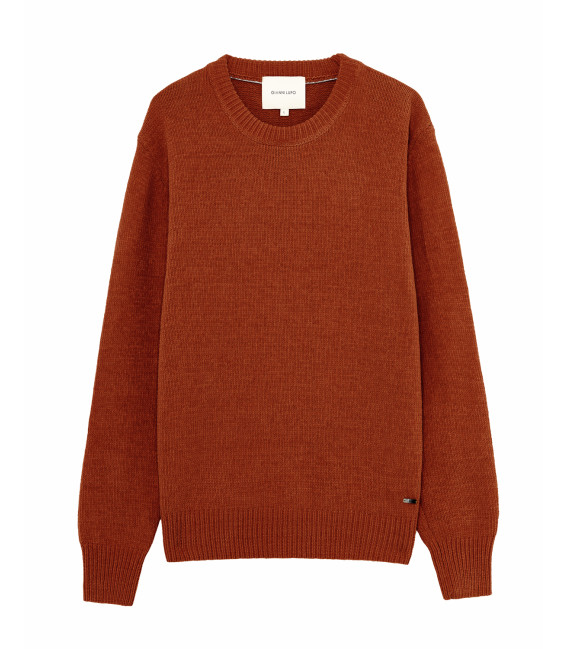 Chenille crewneck sweater