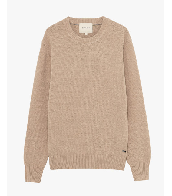 Chenille crewneck sweater