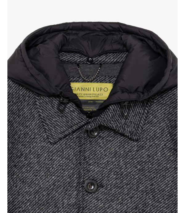 Jacket with detachable vest and hood