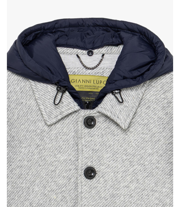 Jacket with detachable vest and hood