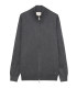 Fine-knit cardigan with high collar