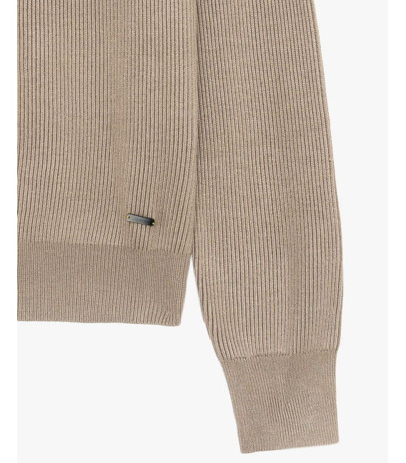 Felpa in maglia girocollo manica raglan