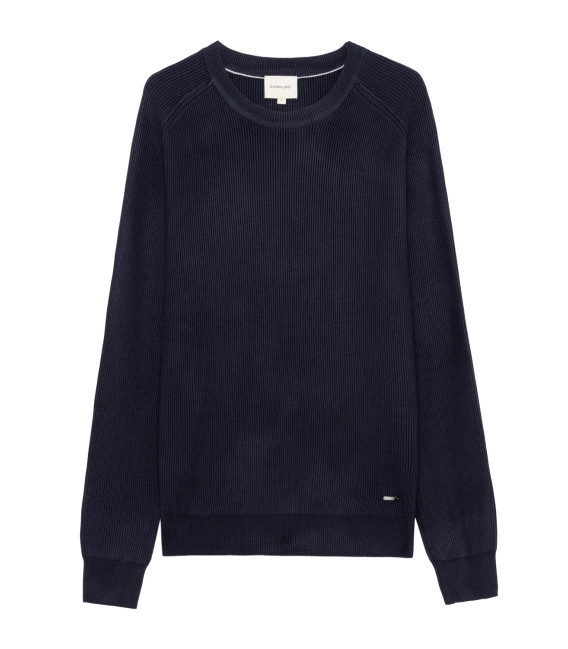 Felpa in maglia girocollo manica raglan