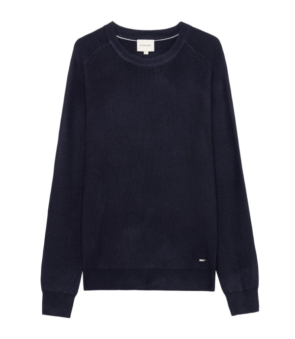 Felpa in maglia girocollo manica raglan