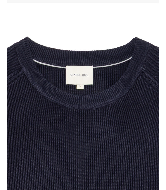Felpa in maglia girocollo manica raglan