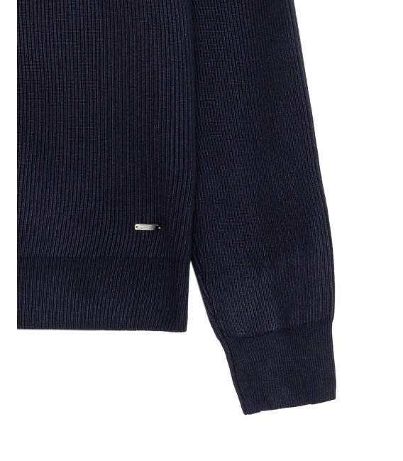 Felpa in maglia girocollo manica raglan