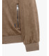 Faux-suede bomber jacket