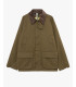 Field jacket with corduroy collar