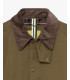 Field jacket with corduroy collar