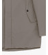 Tech fabric parka with hood