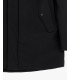Tech fabric parka with hood