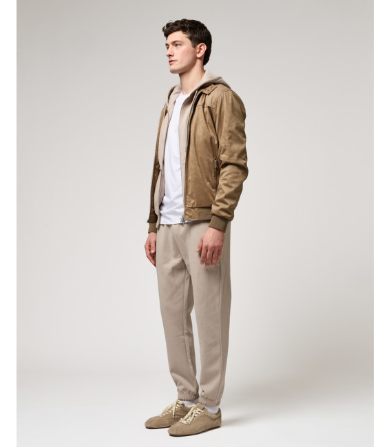 Felpa con zip e cappuccio