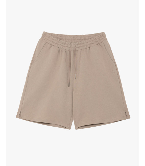 Bermuda joggers con logo ricamato