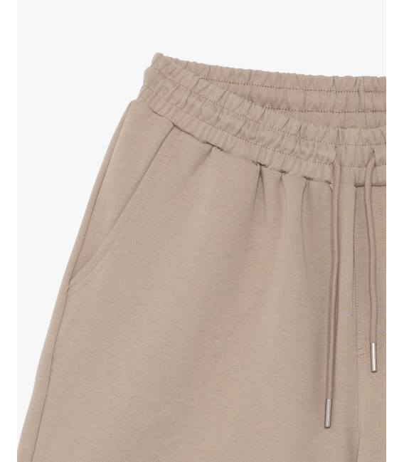 Bermuda joggers con logo ricamato