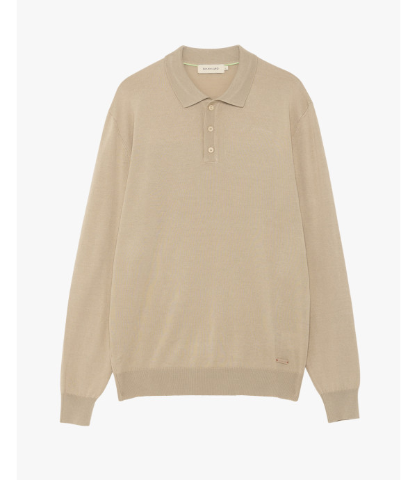 Polo a maniche lunghe relaxed fit