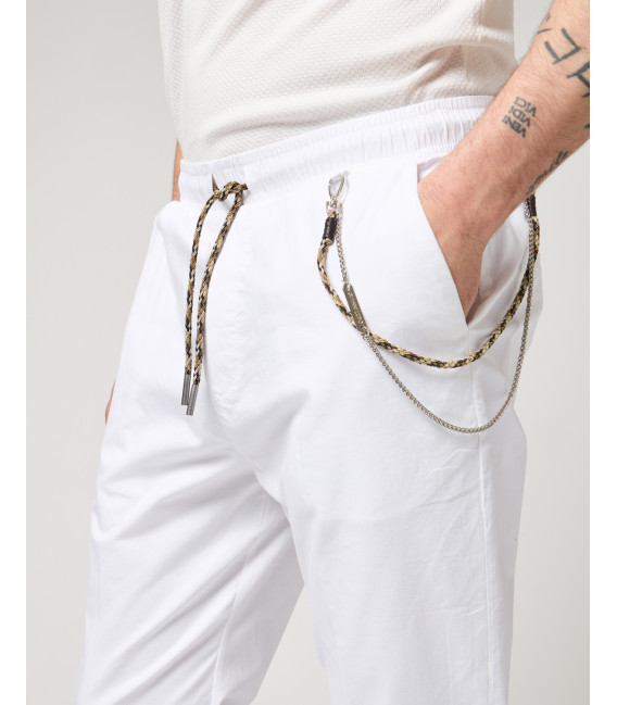 Pantaloni LEONARD con coulisse in cotone