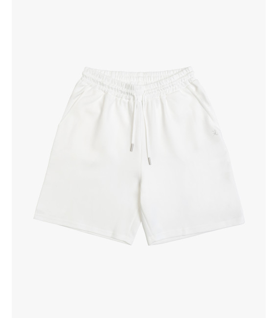 Bermuda joggers con logo ricamato