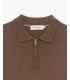 Polo in maglia con collo zip
