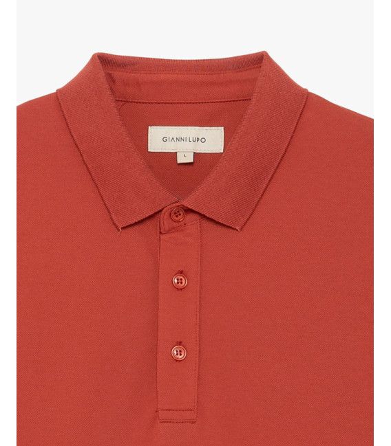 Polo in piquet con logo