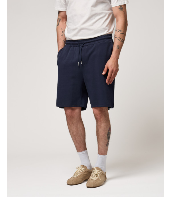 Bermuda joggers con logo ricamato