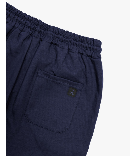 Joggers con logo ricamato