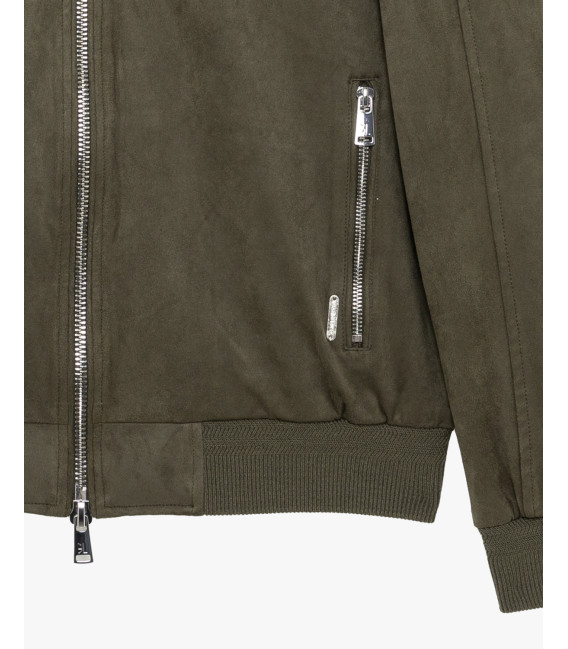 Bomber effetto camoscio