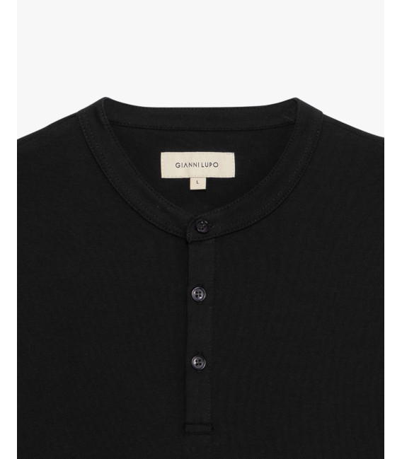 Polo collo coreano in piquet