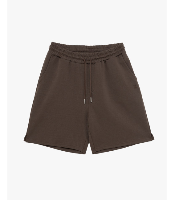 Bermuda joggers con logo ricamato