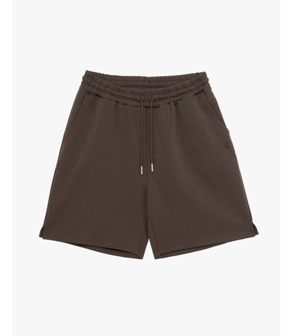 Bermuda joggers con logo ricamato