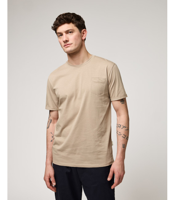 T-shirt con taschino in cotone extra fine