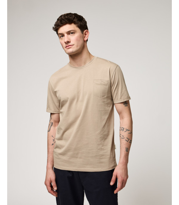T-shirt con taschino in cotone extra fine