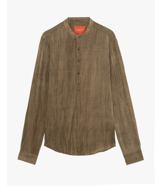 Camicia con collo alla coreana