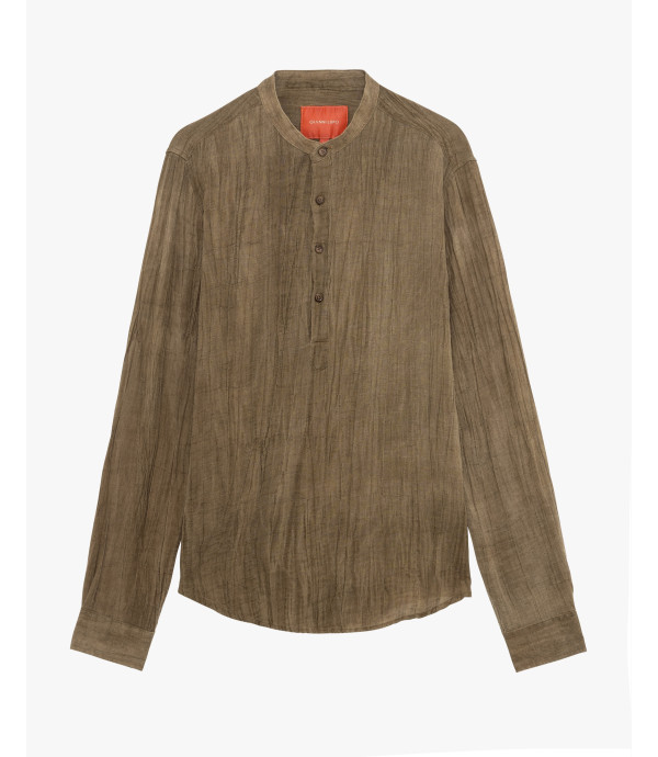 Camicia con collo alla coreana