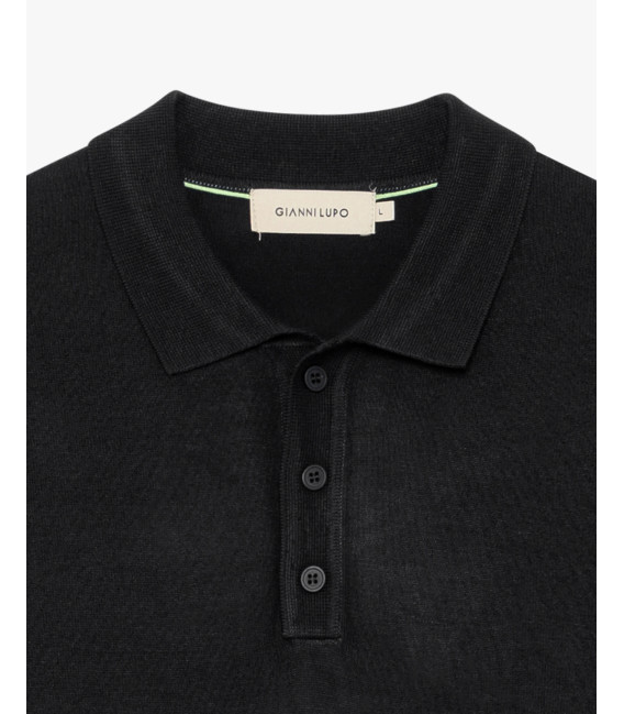 Polo a maniche lunghe relaxed fit