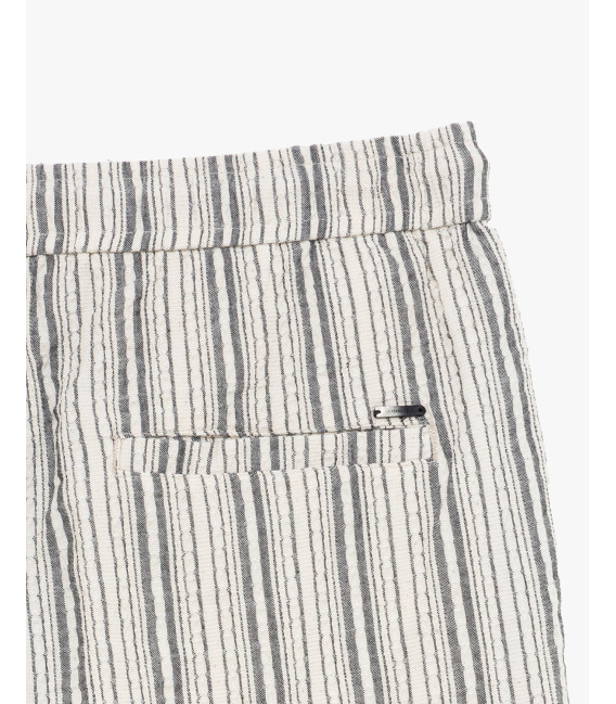 Striped bermuda shorts