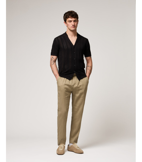 Camicia in maglia con trasparenze