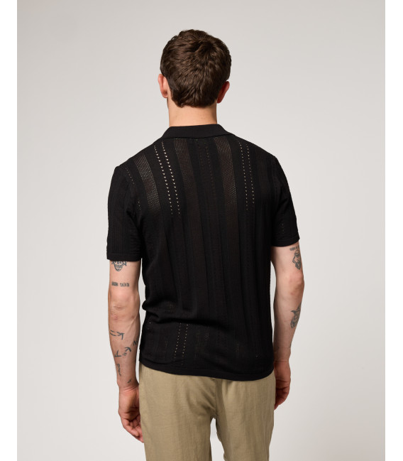 Camicia in maglia con trasparenze