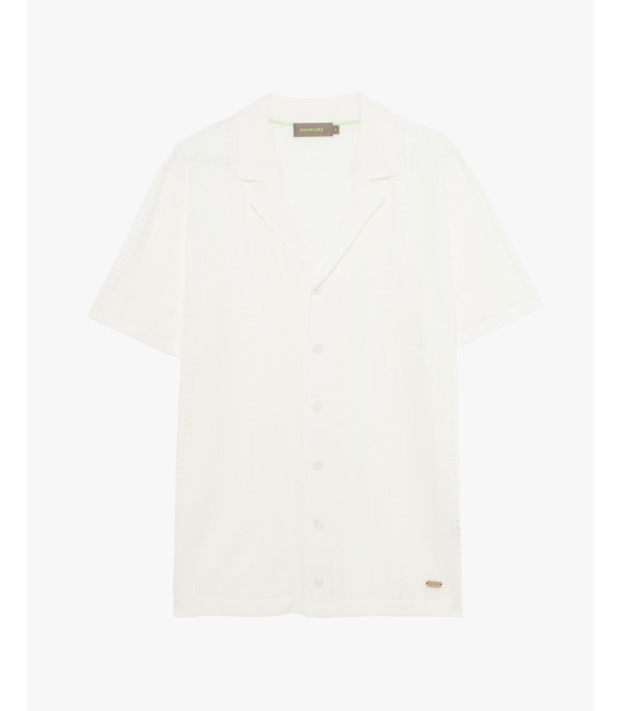 Camicia in maglia con trasparenze