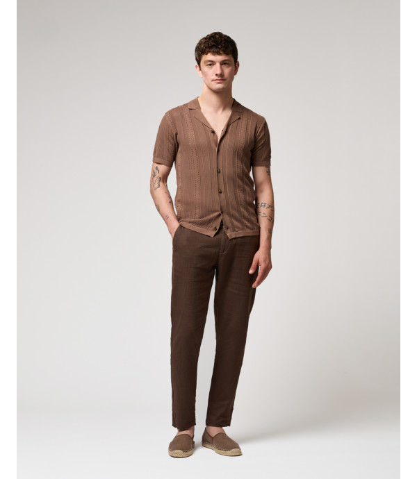 Camicia in maglia con trasparenze