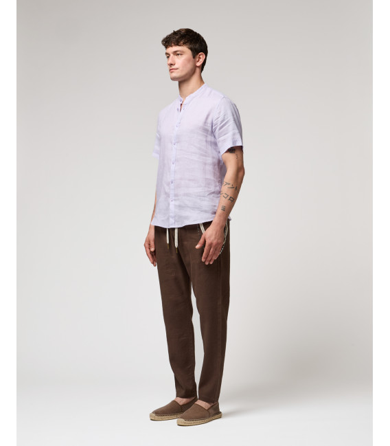 Linen drawstring trousers