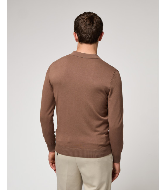 Polo a maniche lunghe relaxed fit