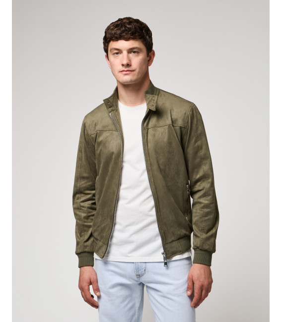 Bomber effetto camoscio