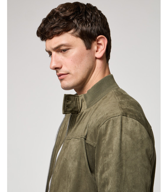 Bomber effetto camoscio