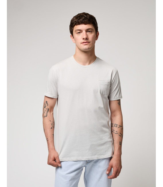 T-shirt con taschino in cotone extra fine