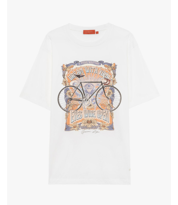 T-shirt con stampa vintage