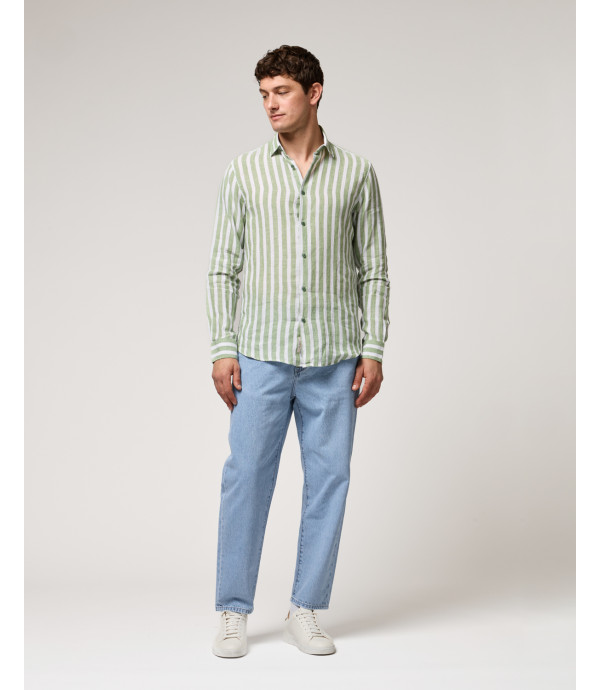 Striped linen shirt